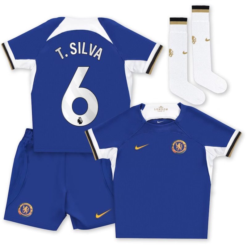 Maillot Kit Enfant Chelsea Domicile 2023 2024 T.Silva