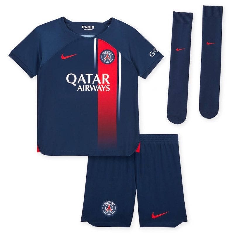 Maillot kit Enfant PSG Domicile 2023 2024 Dembele – Image 3