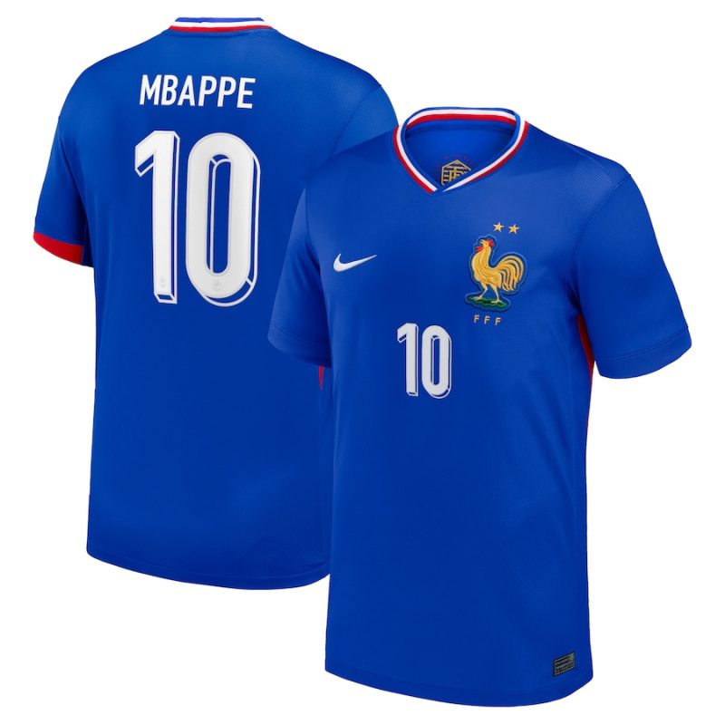 Maillot Equipe de France Domicile 2024 2025 Mbappe