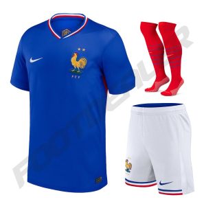 Maillot Kit Enfant Equipe De France Domicile Euro 2024