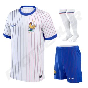 Maillot Kit Enfant Equipe De France Exterieur Euro 2024