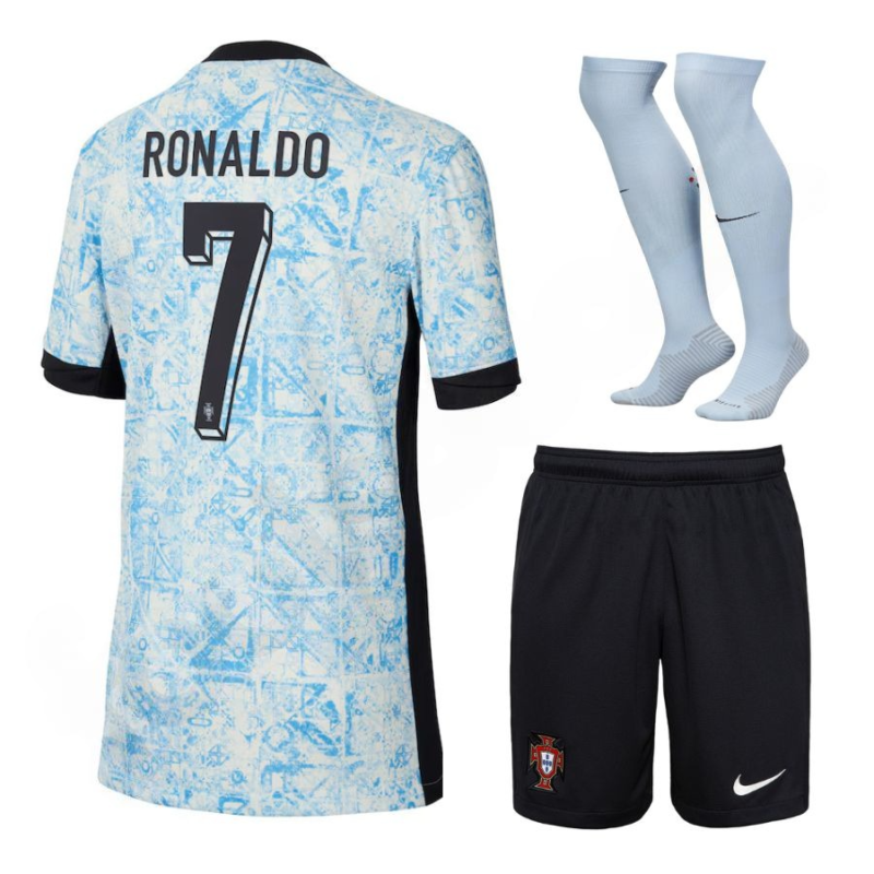 Maillot Kit Enfant Portugal Exterieur Euro 2024 Ronaldo