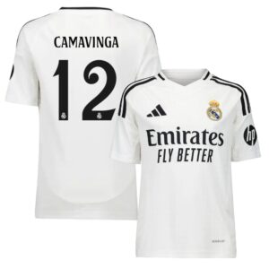 Maillot Enfant Real Madrid Domicile 2024 2025 Camavinga