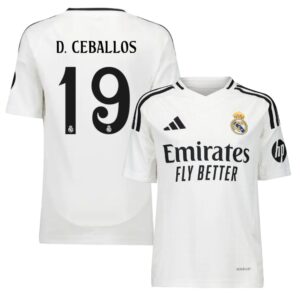 Maillot Enfant Real Madrid Domicile 2024 2025 Ceballos