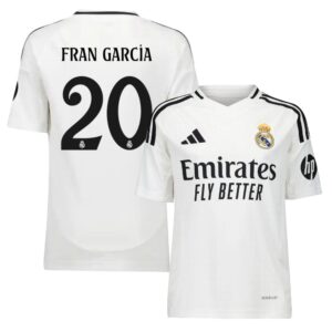 Maillot Enfant Real Madrid Domicile 2024 2025 Fran García