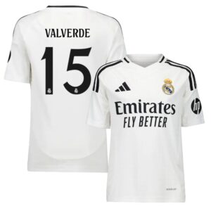 Maillot Enfant Real Madrid Domicile 2024 2025 Valverde