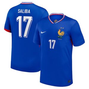 Maillot Equipe de France Domicile Euro 2024 Saliba