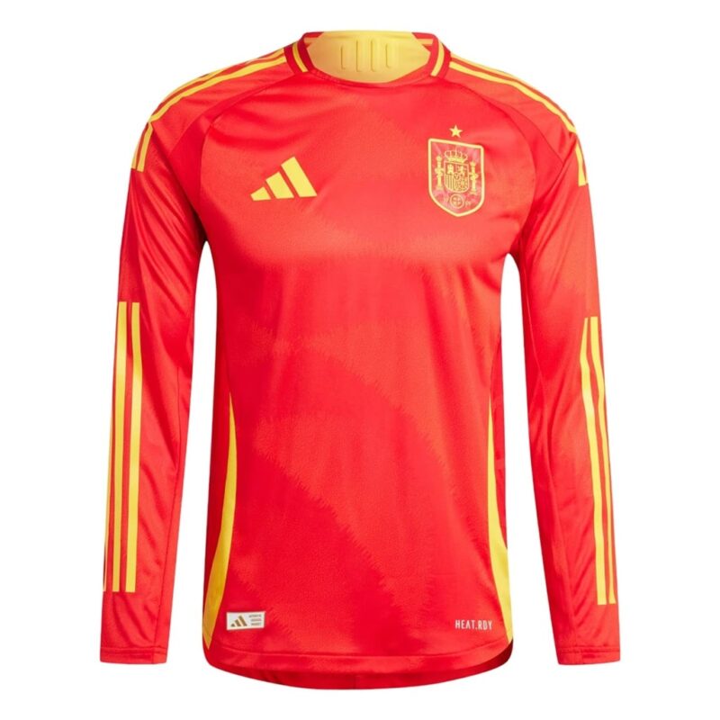 Maillot Espagne Domicile Euro 2024 Manches Longues