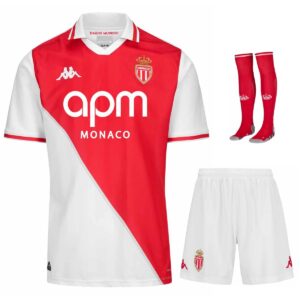 Maillot Kit Enfant AS Monaco Domicile 2024 2025 4