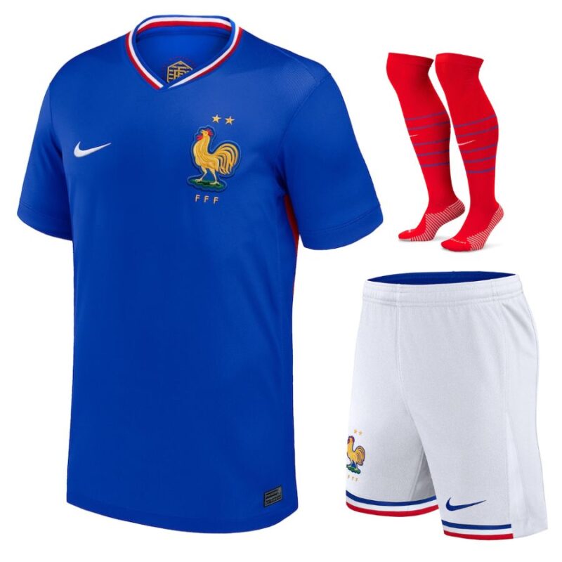 Maillot Kit Enfant Equipe De France Domicile Euro 2024 – Image 7