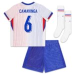 Maillot Kit Enfant Equipe De France Euro 2024 Away Camavinga