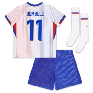 Maillot Kit Enfant Equipe De France Euro 2024 Away Dembele