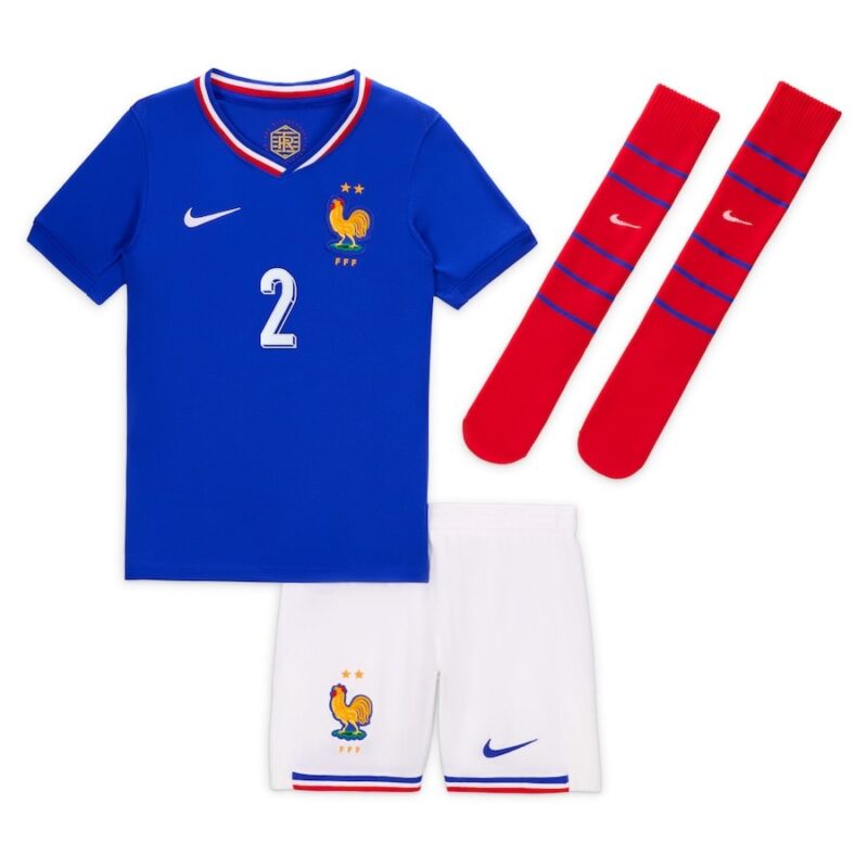 Maillot Kit Enfant Equipe De France Euro 2024 Pavard – Image 2