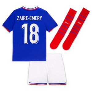 Maillot Kit Enfant Equipe De France Euro 2024 Zaire Emery