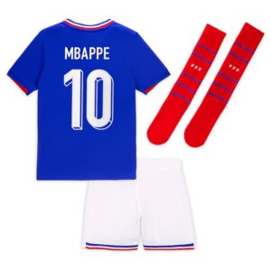 Maillot Kit Enfant Equipe De France Mbappe Euro 2024