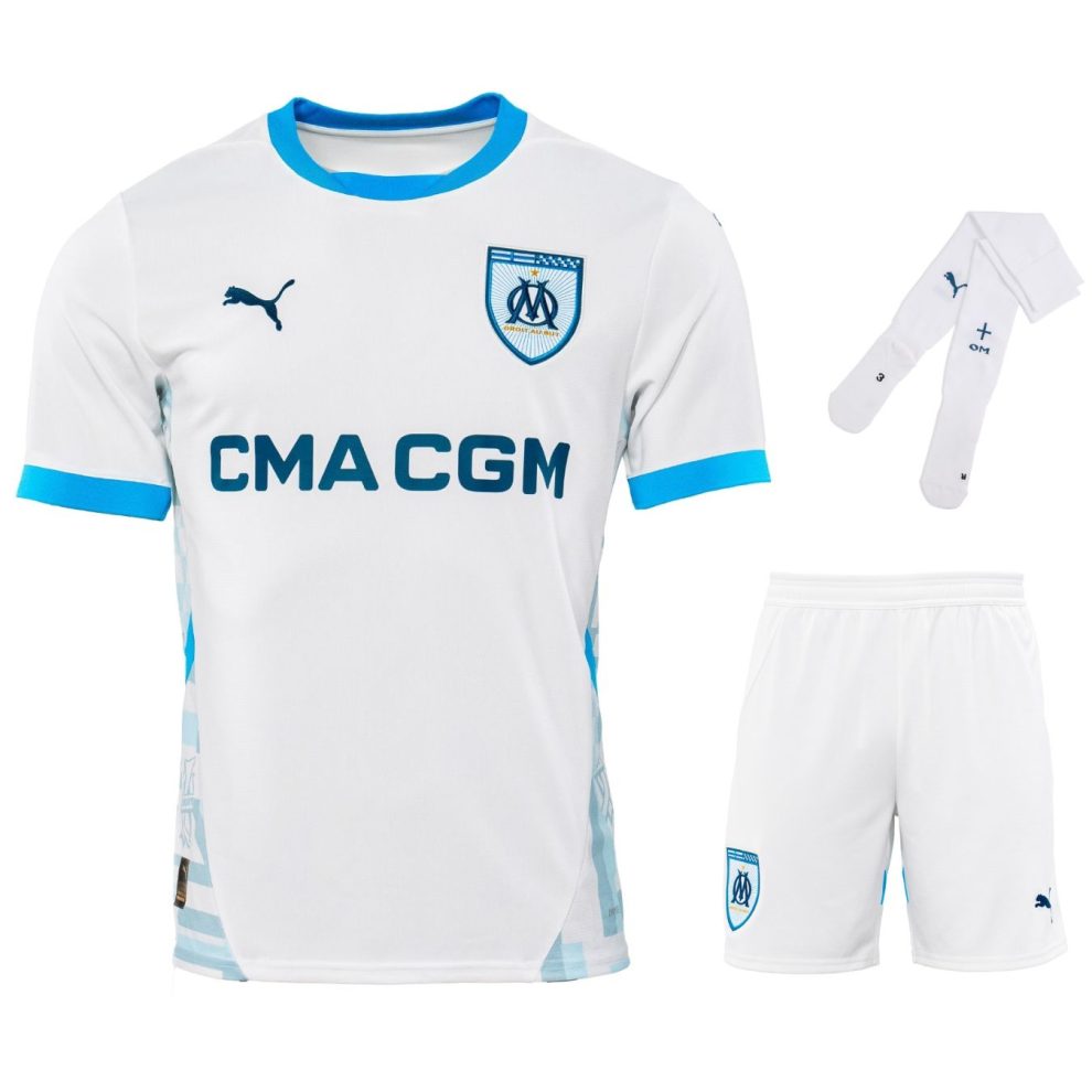 Maillot OM Puma Enfant 11-12 Ans - Bleu