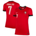 Maillot Portugal Domicile Euro 2024 Ronaldo Femme