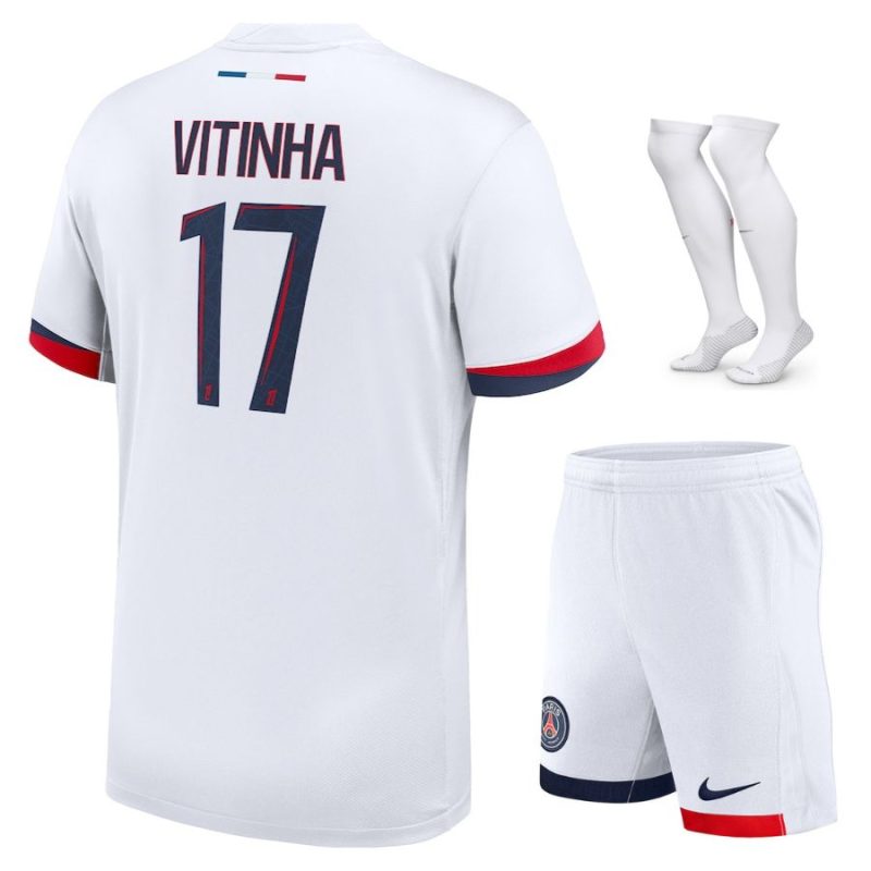 Maillot Kit Enfant PSG Exterieur 2024 2025 Vitinha