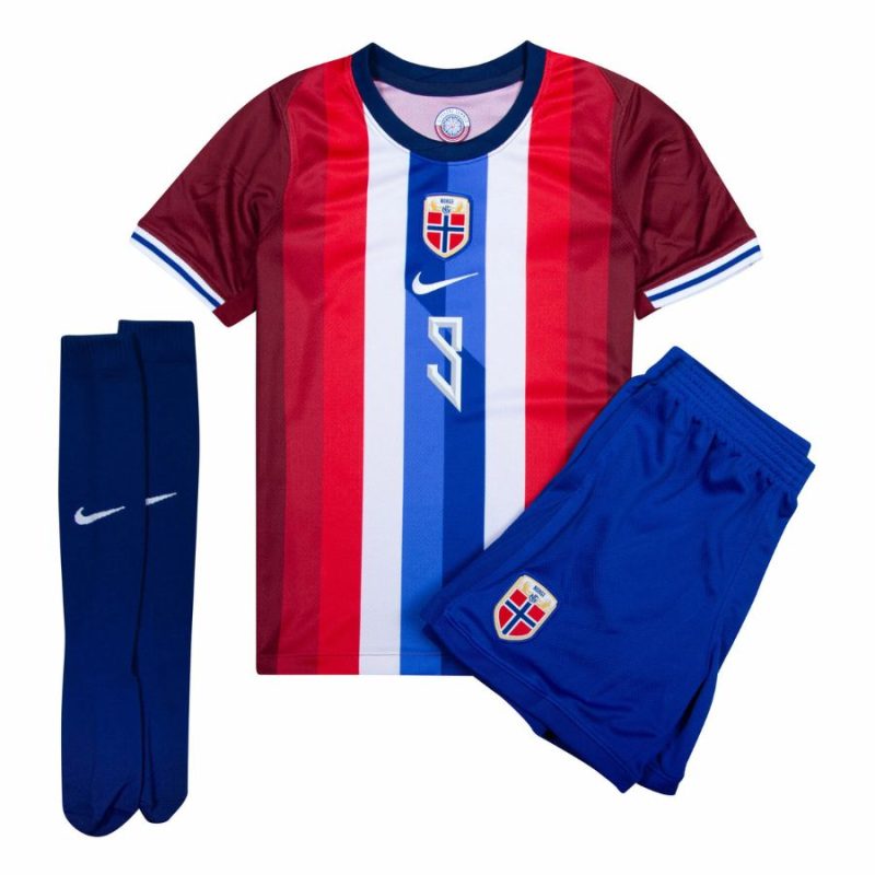 Maillot Kit Enfant Norvège Domicile 2024 2025 Haaland – Image 2