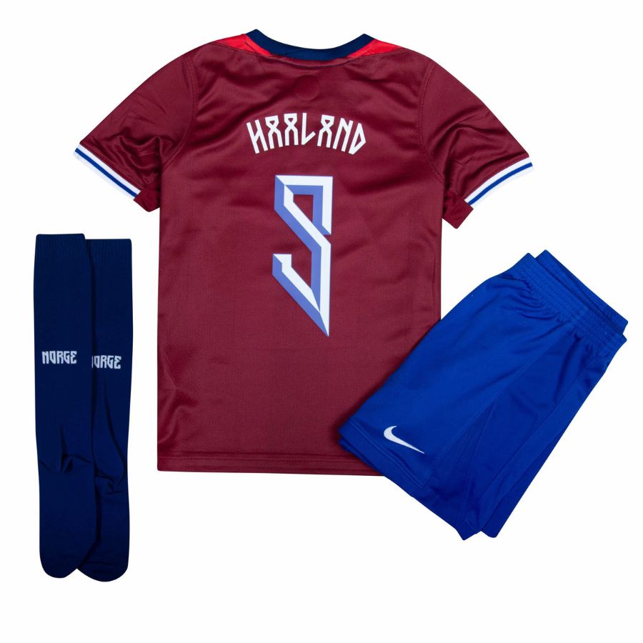 Youth Norway Haaland #9 Soccer Jersey Set - Away Kit With Shorts & Socks For Kids