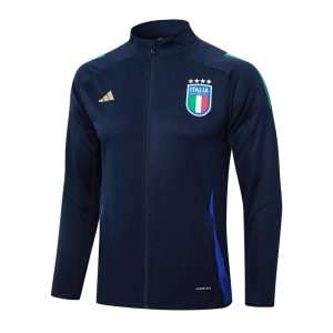 Survetement Italie Veste 2024 2025 Bleu Foncé