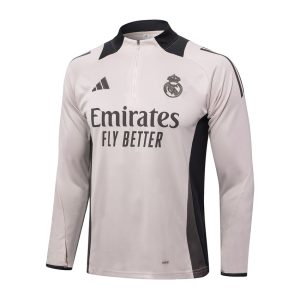 Survetement Real Madrid Training 2024 2025 Gris Clair