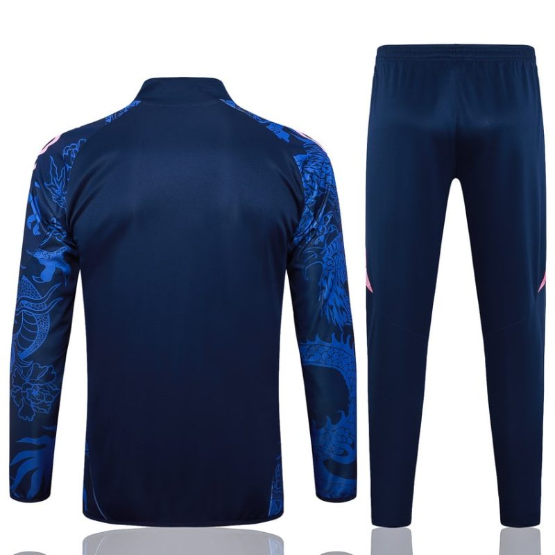 Survetement Real Madrid Veste 2024 2025 Bleu Motif