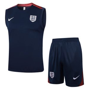 Debardeur Short Angleterre 2024 2025 Bleu Foncé