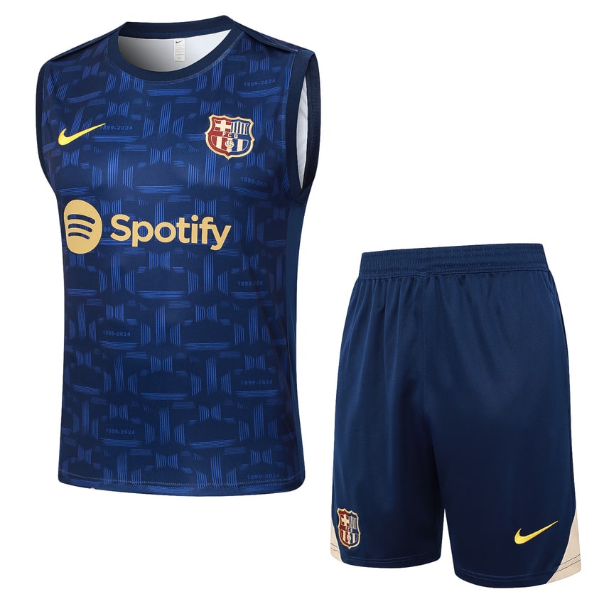 Debardeur Short Barca 2024 2025 Bleu Motif