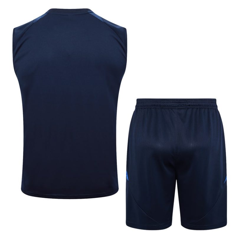 Debardeur Short Italie 2024 2025 Bleu Foncé