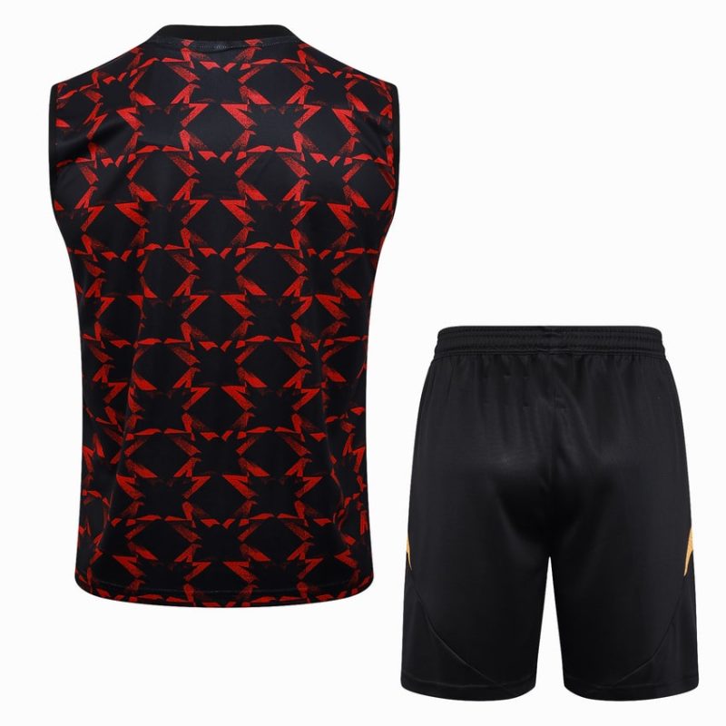 Debardeur Short Manchester United 2024 2025 Noir Rouge