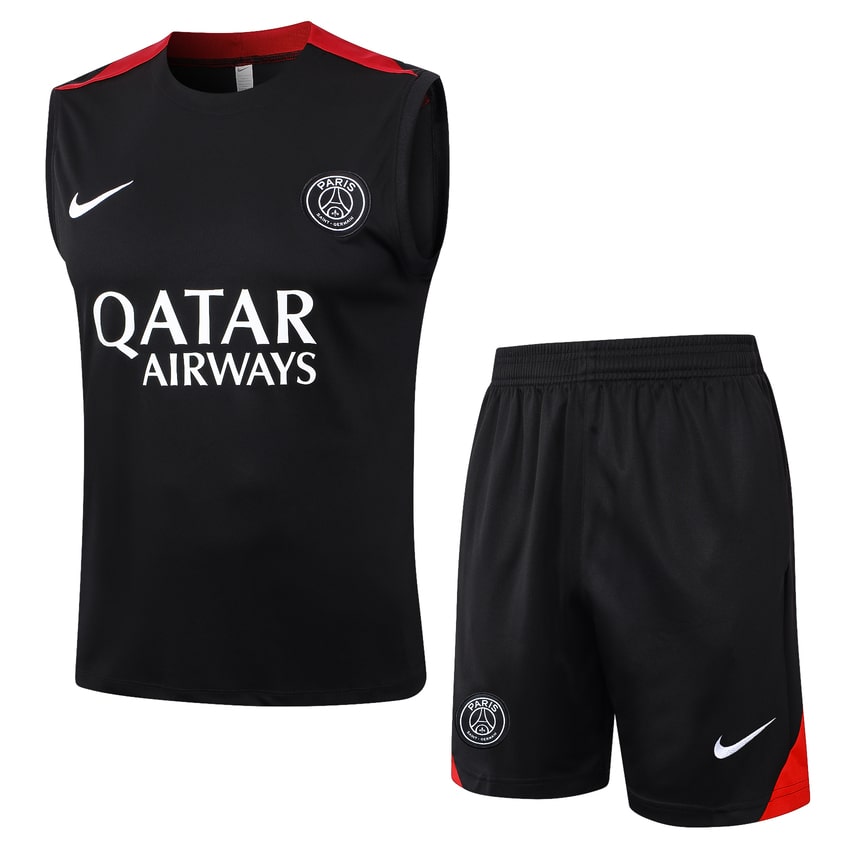 Debardeur Short PSG 2024 2025 Noir Foncé