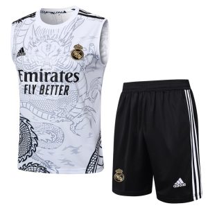 Debardeur Short Real Madrid 2024 2025 Blanc Dragon (1)