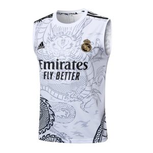 Debardeur Short Real Madrid 2024 2025 Blanc Dragon (4)