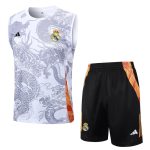 Debardeur Short Real Madrid 2024 2025 Blanc Dragon Gris