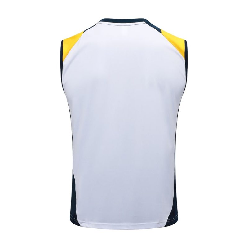 Debardeur Short Real Madrid 2024 2025 Blanc Jaune