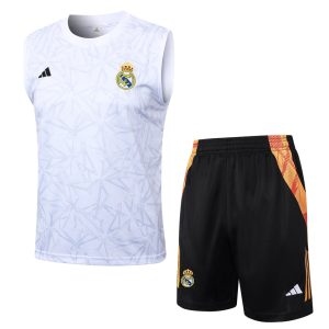 Debardeur Short Real Madrid 2024 2025 Blanc Motif