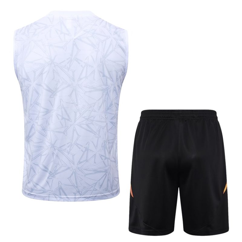 Debardeur Short Real Madrid 2024 2025 Blanc Motif