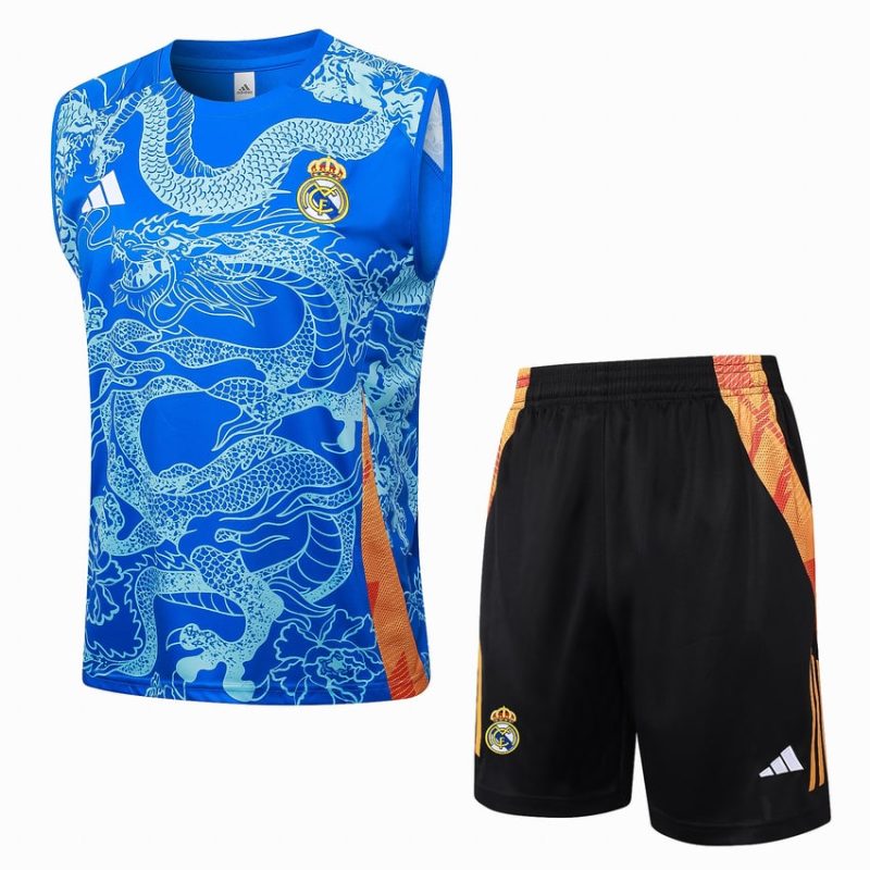 Debardeur Short Real Madrid 2024 2025 Bleu Ciel