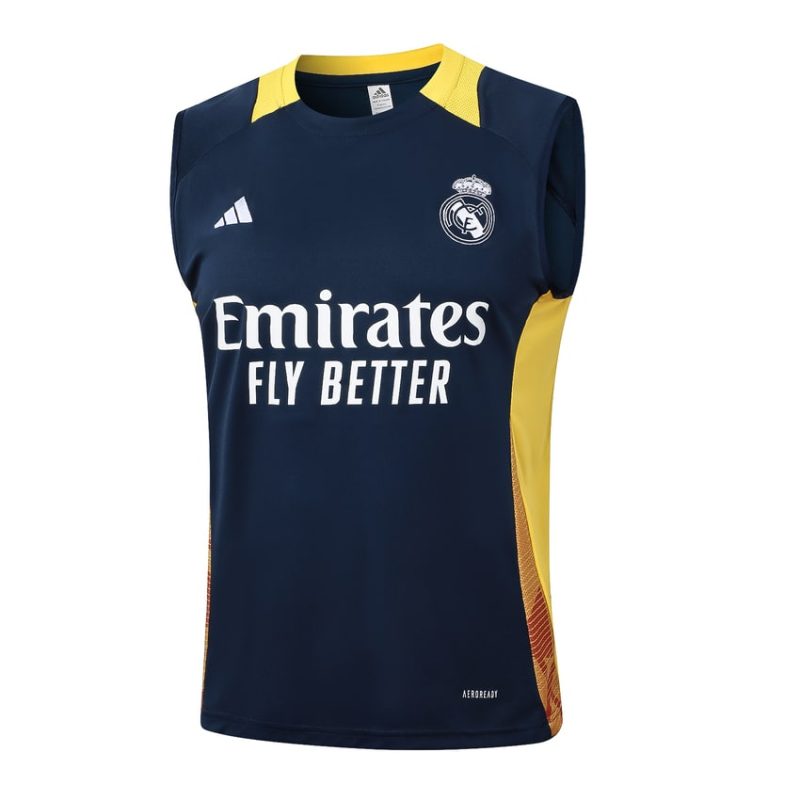 Debardeur Short Real Madrid 2024 2025 Bleu Jaune