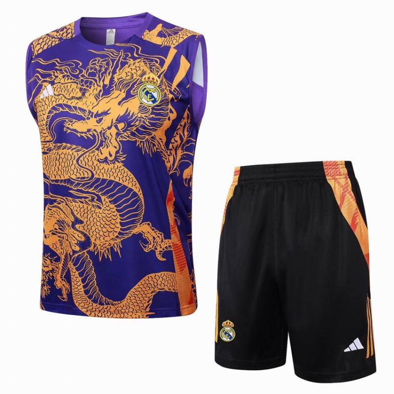 Debardeur Short Real Madrid 2024 2025 Violet Dragon