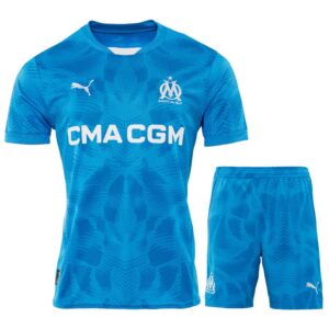 Maillot-Kit-Enfant-OM-2024-2025-Gardien-Bleu