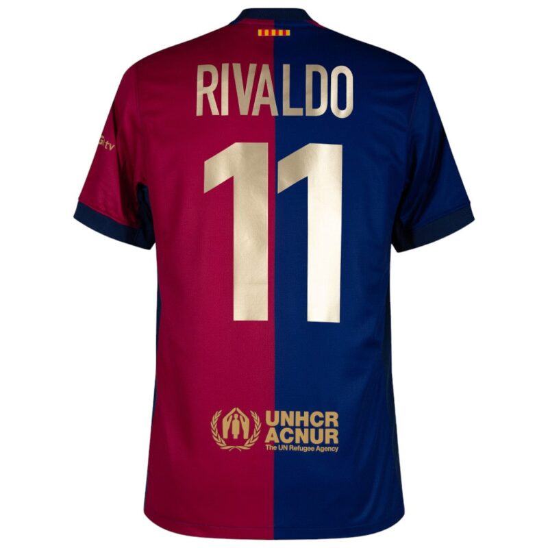 Maillot Barca 2024 2025 Domicile Rivaldo – Image 2