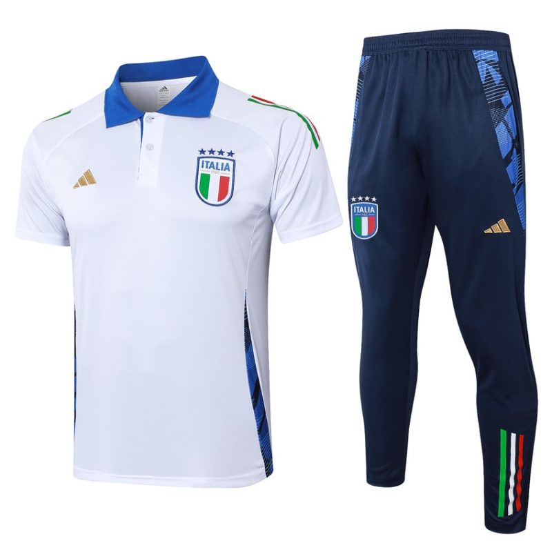 Survetement Italie Polo 2024 2025 Blanc