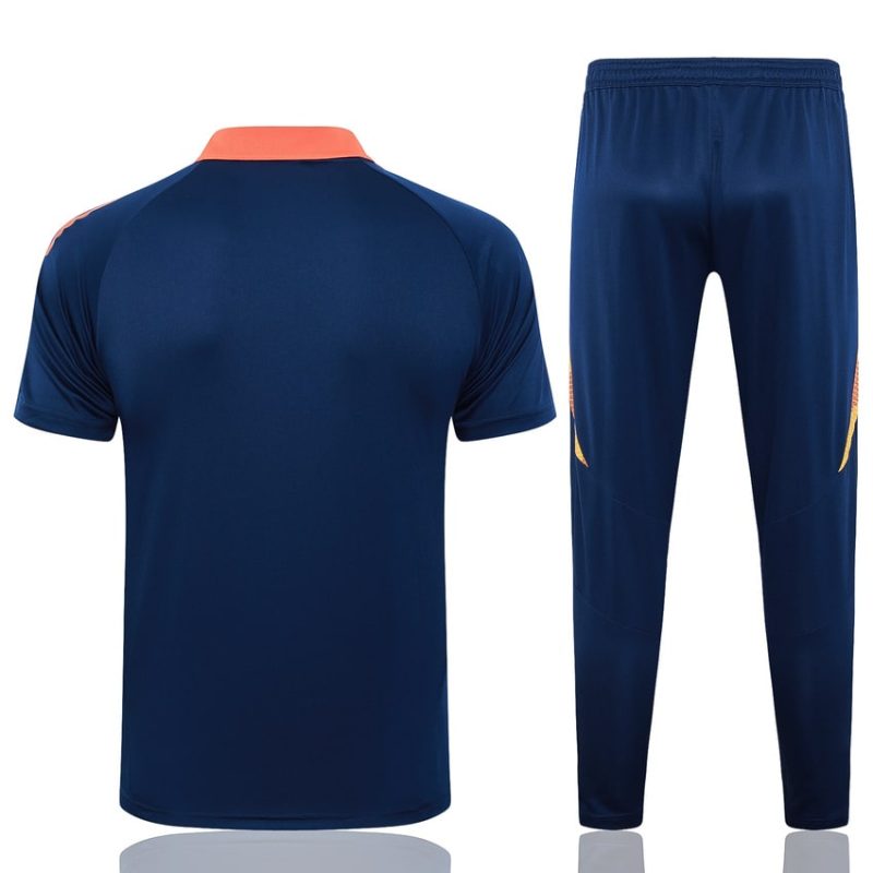 Survetement Manchester United Polo 2024 2025 Bleu