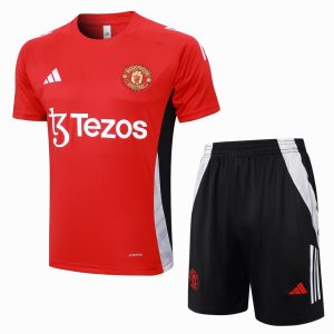 Survetement Manchester United Polo 2024 2025 Rouge Clair