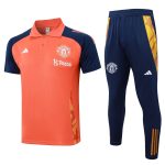 Survetement Manchester United Polo 2024 2025 Orange