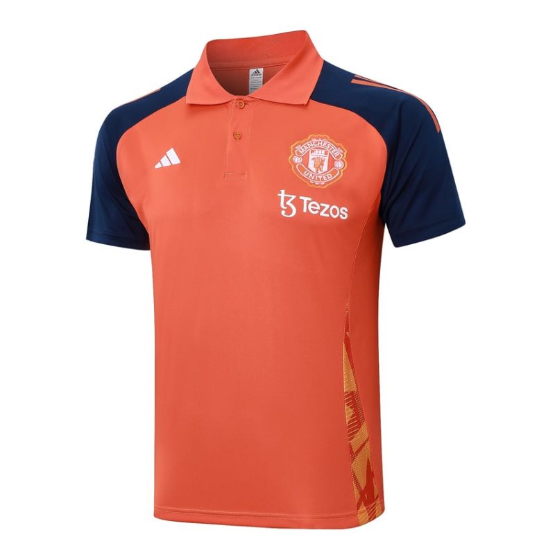 Survetement Manchester United Polo 2024 2025 Orange