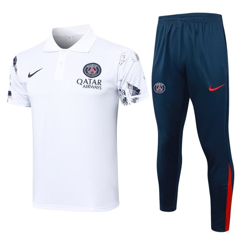 Survetement PSG Polo 2024 2025 Blanc