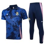 Survetement Real Madrid Polo 2024 2025 Bleu Motif (1)